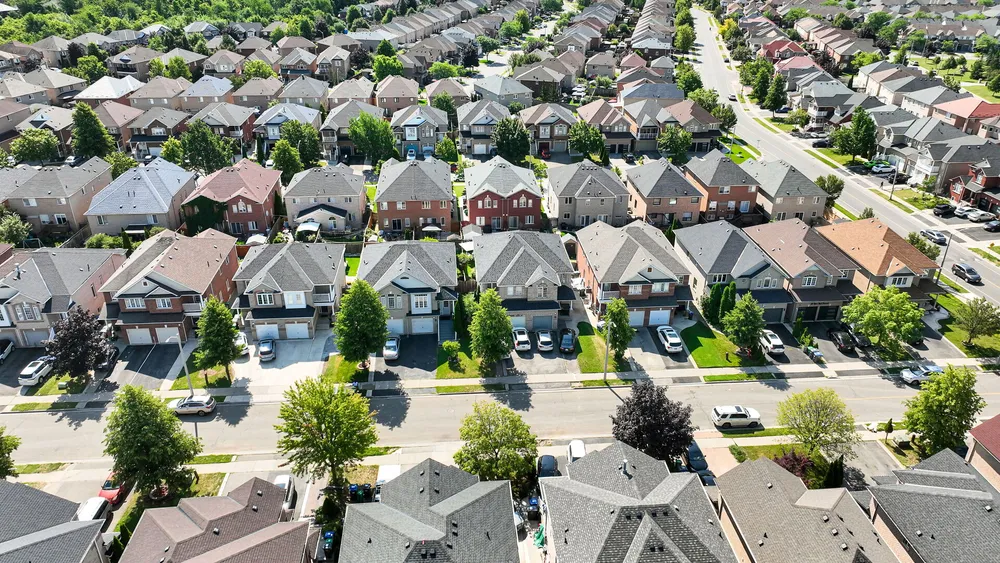 Aerial view of 101 River Rock Crescent, Brampton
